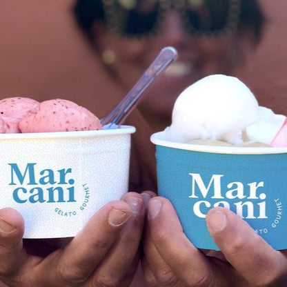 custom compostable ice cream cups, Custom ice cream cups, ice cream cups by Packarooo, packaroo