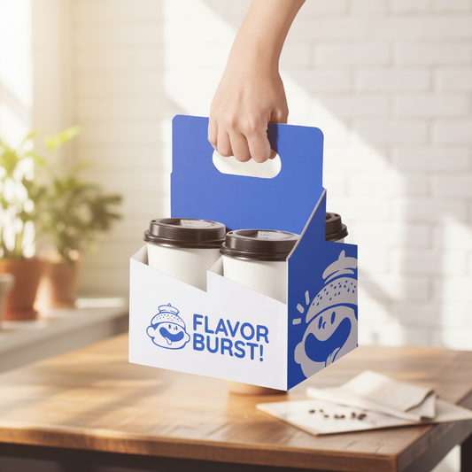 Custom 4-Cup Drink Carrier