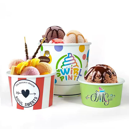 Custom ice cream cups, Ice Cream Packaging, ice cream cups by Packarooo, packaroo