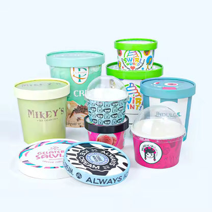 Custom ice cream cups, ice cream cups by Packarooo, packaroo